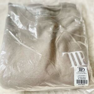 Taylor Swift The Tortured Poets Department Beige Crewneck Size XL